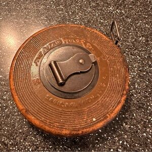 The Lufkin Rule Co. Classic Vintage Brown Retractable Steel Measuring Tape